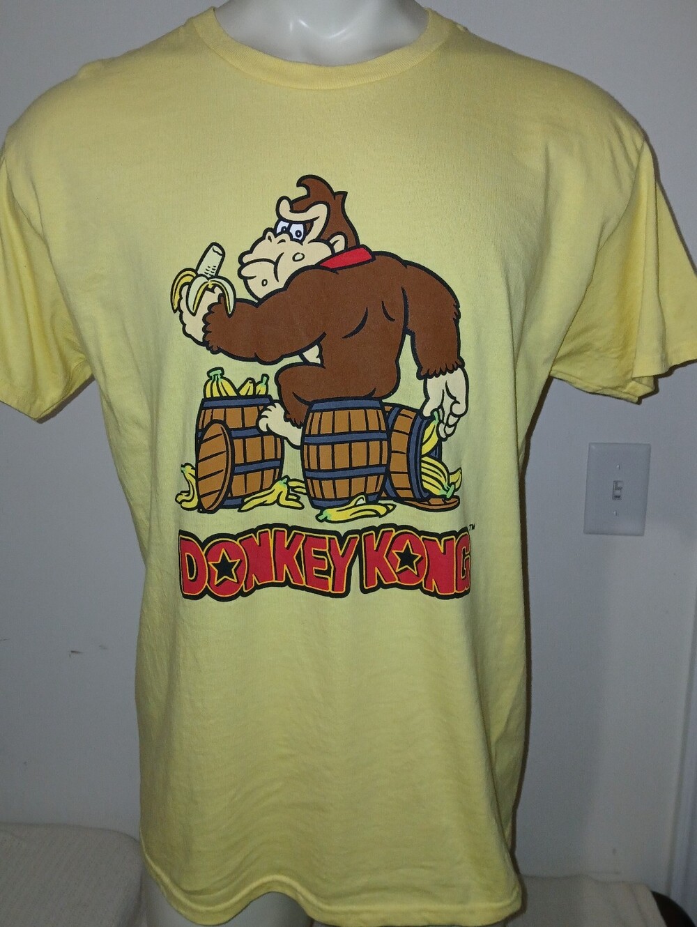 Donkey Kong Nintendo Retro Gaming Mens Print Short Sleeve T - Shirt Size L